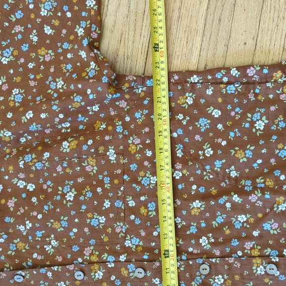 Oversized Button-Up Linen Shirt, "Livorno 2", Not Perfect Linen, M, Rustic Brown - Picture 7 of 16